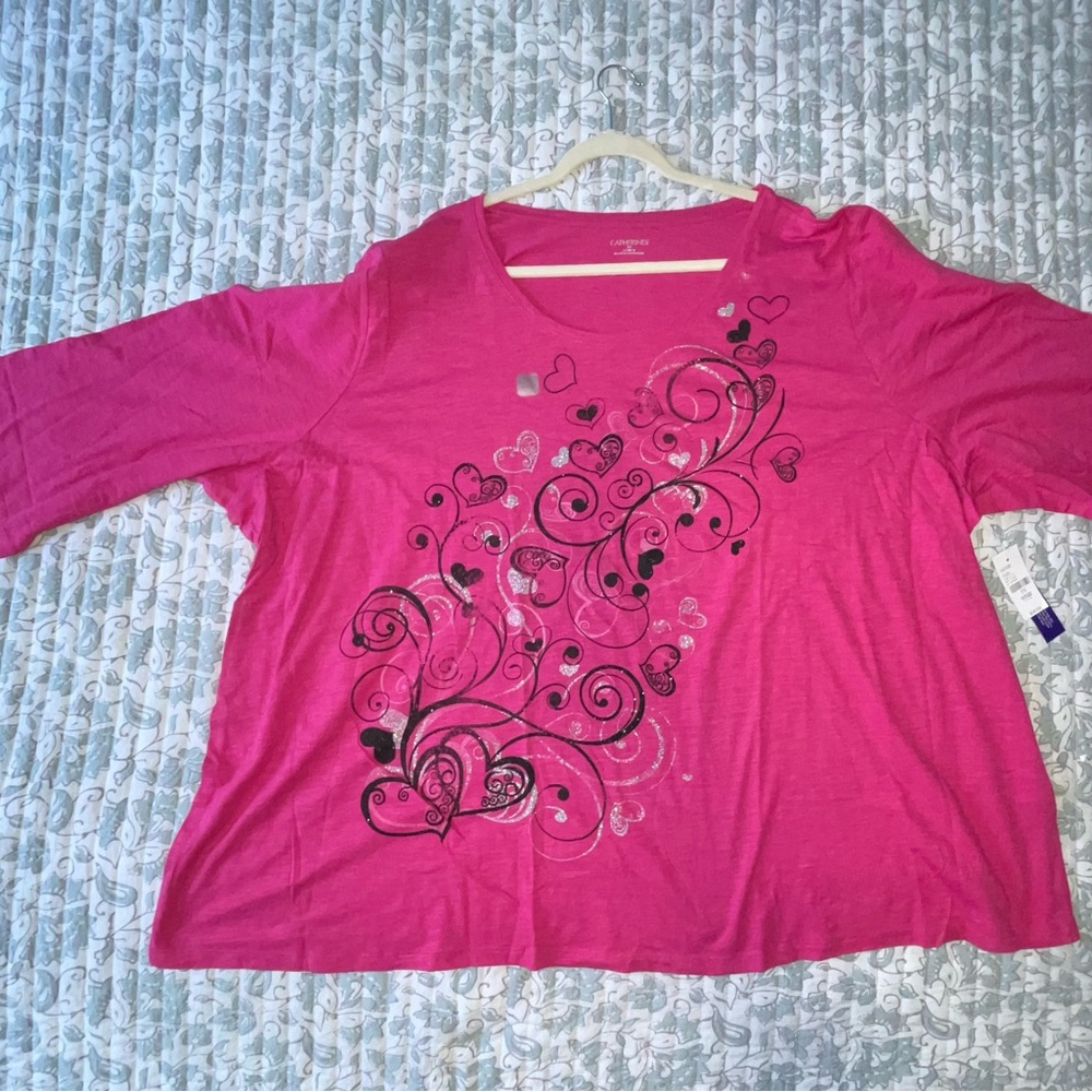 Pink Graphic Women's Top